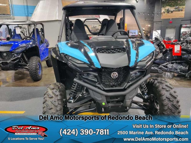 2023 Yamaha YXF10WRAPL  in a CYAN/YAMAHA BLACK exterior color. Del Amo Motorsports of Redondo Beach (424) 304-1660 delamomotorsports.com 