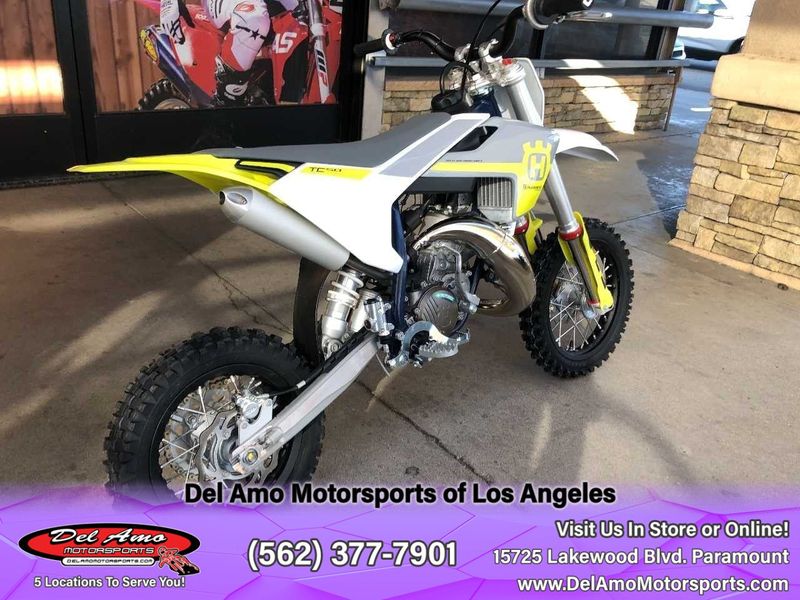 2024 HUSQVARNA TC 50  in a WHITE exterior color. Del Amo Motorsports of Los Angeles (562) 262-9181 delamomotorsports.com 