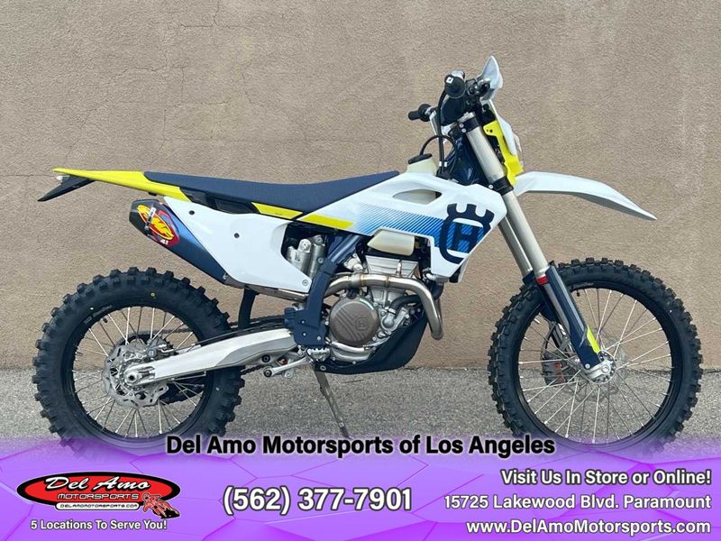 2024 HUSQVARNA FE 350W  in a WHITE exterior color. Del Amo Motorsports of Los Angeles (562) 262-9181 delamomotorsports.com 