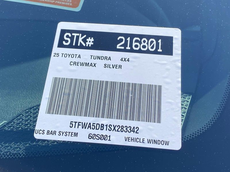New 2025 Toyota Tundra PlatinumImage 21