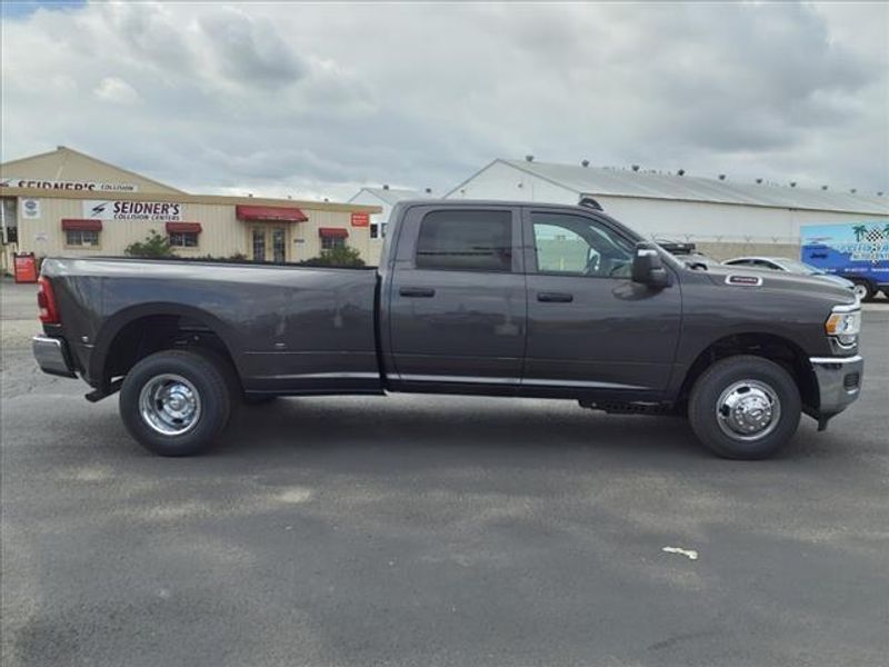 2024 RAM 3500 Tradesman in a Granite Crystal Metallic Clear Coat exterior color and -X8interior. Perris Valley Auto Center 951-657-6100 perrisvalleyautocenter.com 