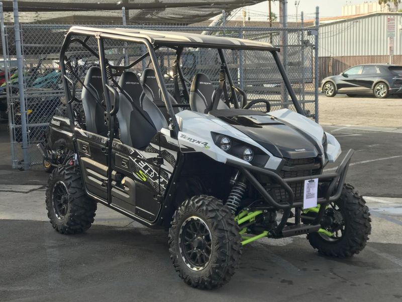 New 2025 Kawasaki TERYX4 S LE  in a ICE GRAY/SUPER BLACK exterior color. Del Amo Motorsports of Redondo Beach (424) 390-7811 delamomotorsports.com 