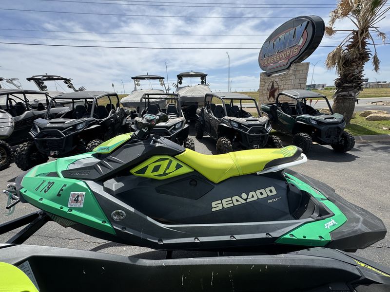 2019 SEADOO PWC SPARK 3UP 900HOIBRTRIXX QGMG 19  in a RED exterior color. Family PowerSports (877) 886-1997 familypowersports.com 