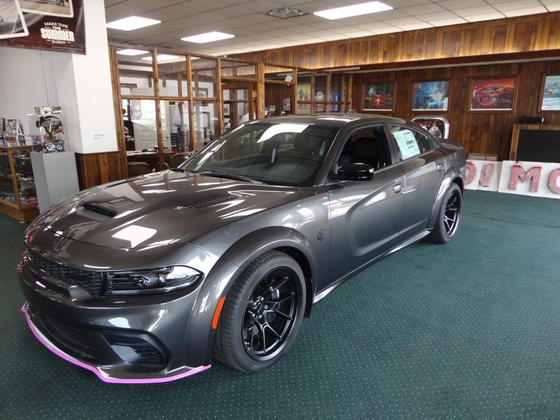 2023 Dodge CHARGER SR  in a GRANITE exterior color. Riedman Motors Co family owned since 1926 "From our lot, to your driveway" (765) 222-5358 riedmanmotors.net 