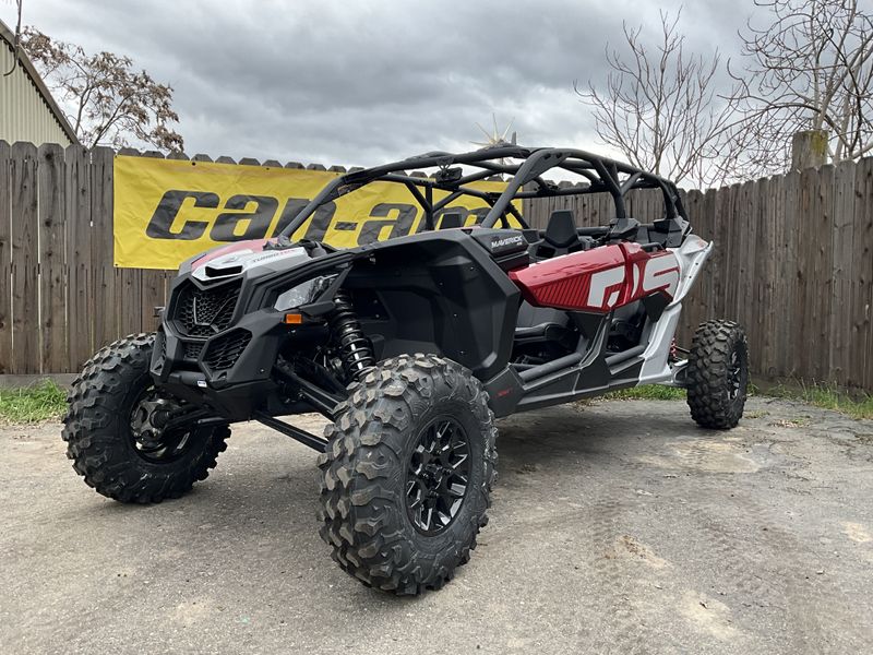 2024 Can-Am MAVERICK X3 MAX RS TURBO RR in a FIERY RED / HYPER SILVER exterior color. BMW Motorcycles of Modesto 209-524-2955 bmwmotorcyclesofmodesto.com 