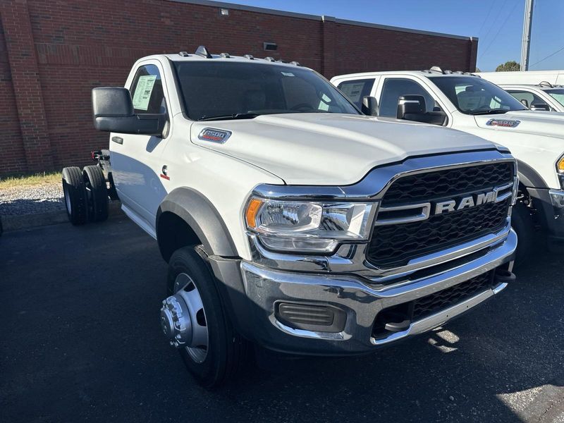 2024 RAM 5500 Chassis Cab Tradesman in a Bright White Clear Coat exterior color and Diesel Gray/Blackinterior. Gupton Motors Inc 615-384-2886 guptonmotors.com 