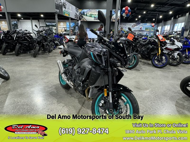 2024 Yamaha MT10RCGY  in a MIDNIGHT CYAN exterior color. Del Amo Motorsports of South Bay (619) 547-1937 delamomotorsports.com 