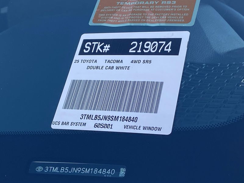 New 2025 Toyota Tacoma SR5Image 21