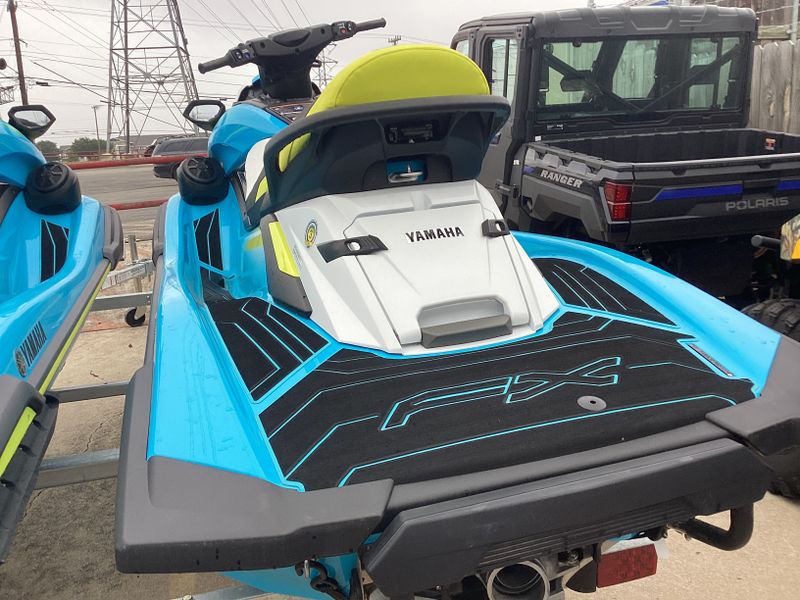 2023 Yamaha FX CRUISER HO WITH AUDIO SYSTEM CYAN WITH LIME YELLOW Image 9