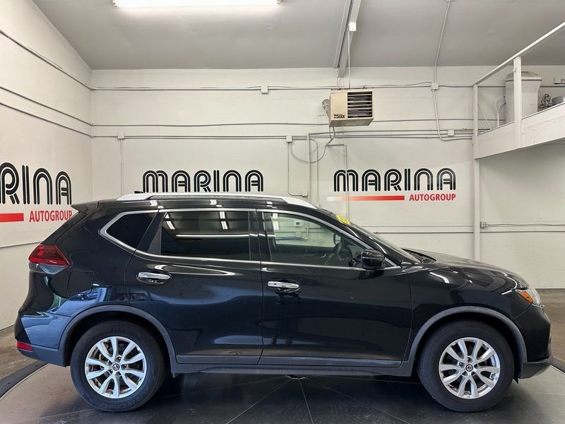 2020 Nissan Rogue SV in a Magnetic Black Pearl exterior color and Charcoalinterior. Marina Auto Group (855) 564-8688 marinaautogroup.com 