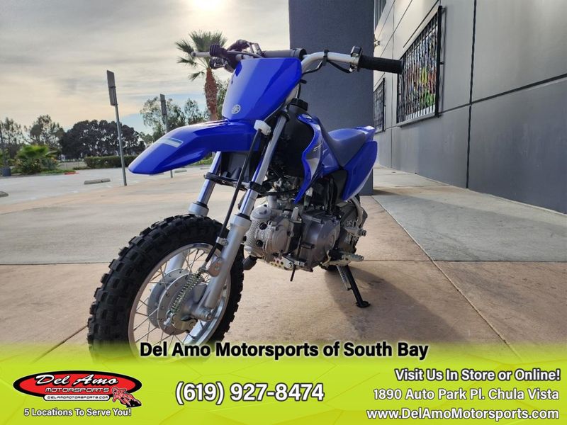 2023 Yamaha TTR50EPC  in a TEAM YAMAHA BLUE exterior color. Del Amo Motorsports of South Bay (619) 547-1937 delamomotorsports.com 