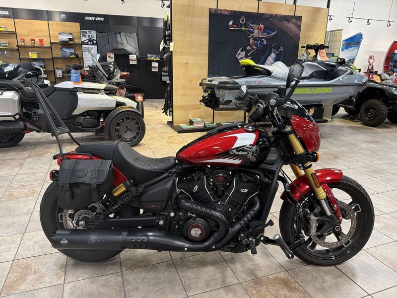 Used 2025 Indian Motorcycle 101 SCOUT WHITE MTLC WGRFX TEC Image 18
