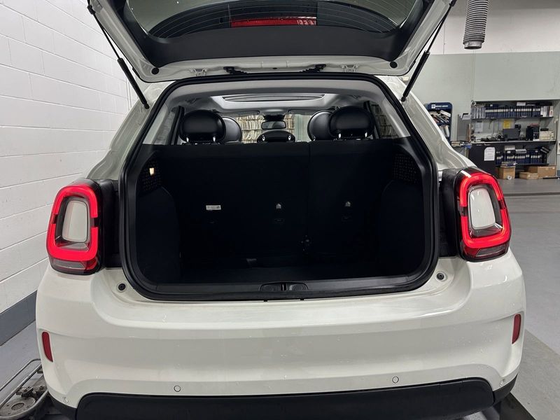 2023 Fiat 500x Pop Awd in a Bianco Gelato (White Clear Coat) exterior color and Blackinterior. Schmelz Countryside Alfa Romeo and Fiat (651) 968-0556 schmelzfiat.com 