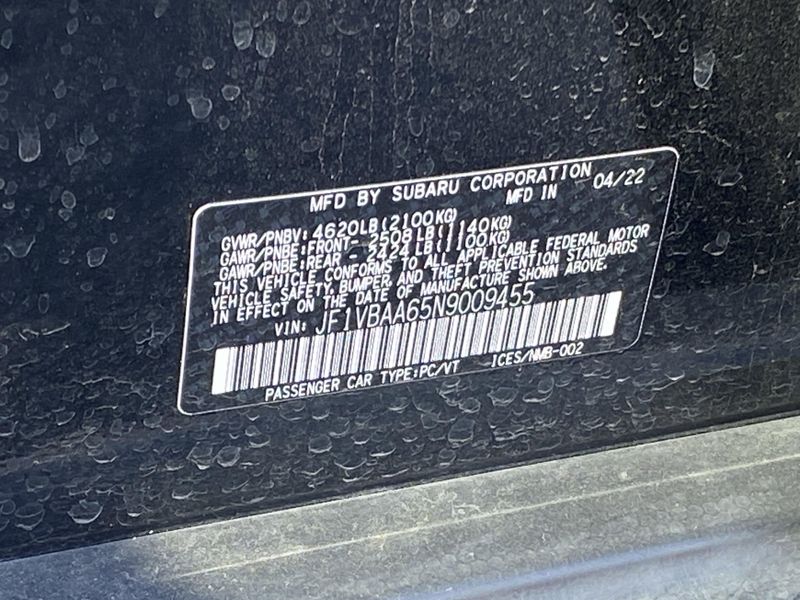 2022 Subaru WRX BaseImage 7