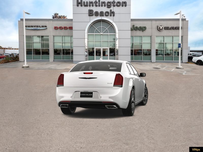 2023 Chrysler 300 Touring in a Bright White exterior color and Blackinterior. BEACH BLVD OF CARS beachblvdofcars.com 