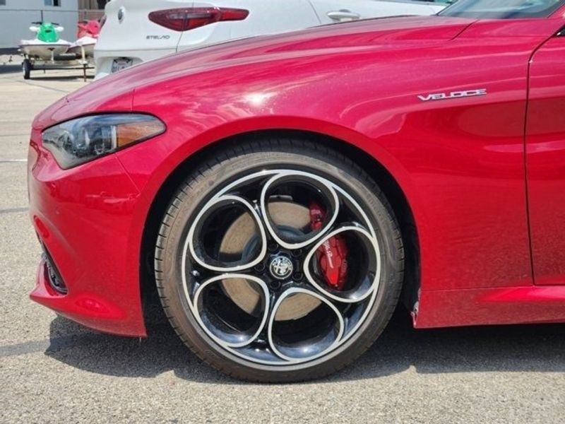 2024 Alfa Romeo Giulia Veloce Rwd in a Alfa Rosso (Red) exterior color and Blackinterior. Northside Alfa Romeo of Houston 281-475-4549 alfaromeousaofnorthhouston.com 