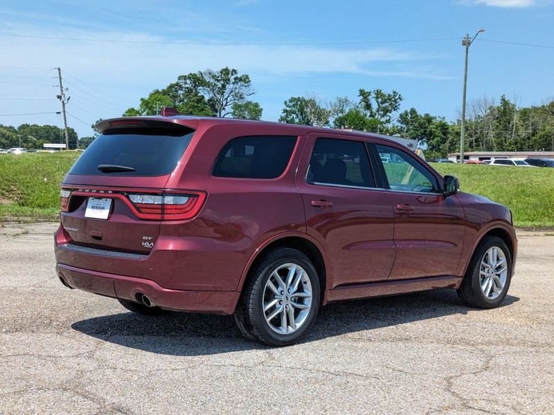 2021 Dodge Durango GT Plus in a Octane Red Pearl Coat exterior color and Blackinterior. Johnson Dodge 601-693-6343 pixelmotiondemo.com 