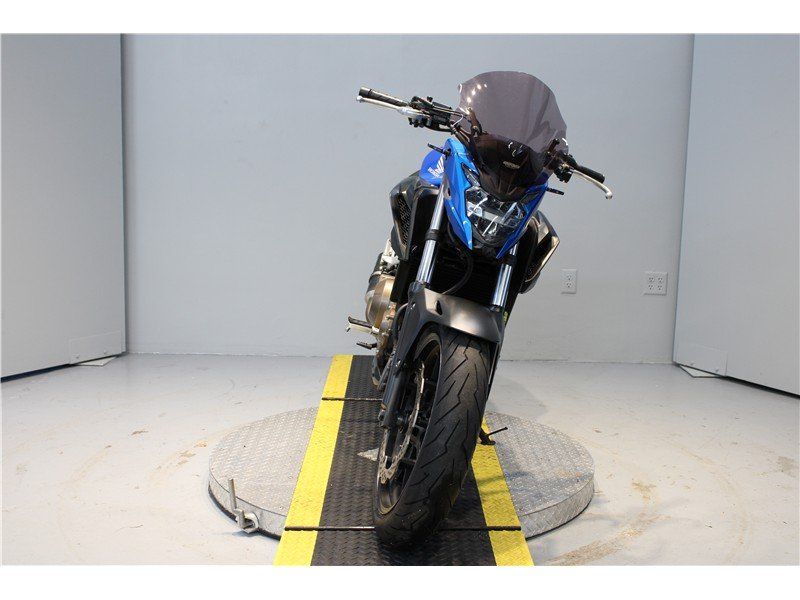 2018 Honda CB500F in a Blue exterior color. Greater Boston Motorsports 781-583-1799 pixelmotiondemo.com 