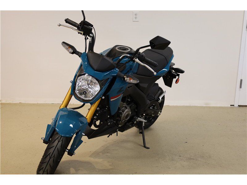2021 Kawasaki Z125 PRO in a Teal exterior color. New England Powersports 978 338-8990 pixelmotiondemo.com 
