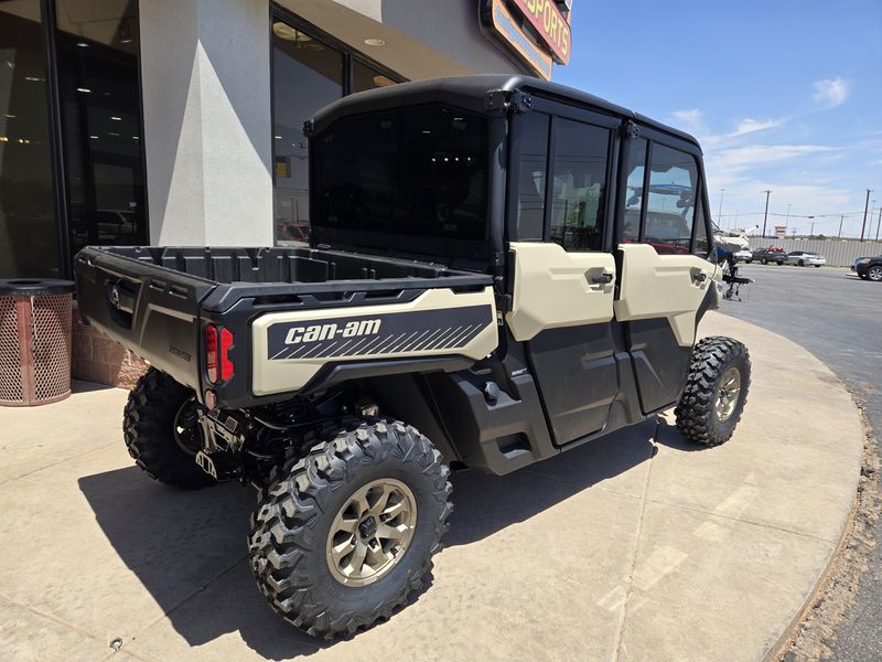 2025 Can-Am DEFENDER MAX LIMITED CAB HD10 DESERT TAN AND STEALTH BLACK Image 4