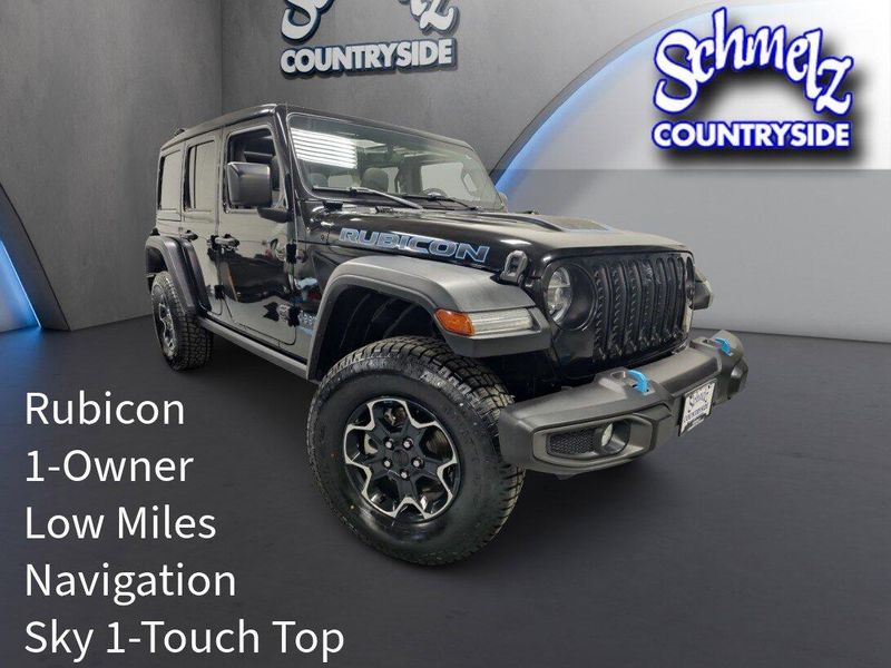 Used 2022 Jeep Wrangler 4xE Rubicon w/Sky 1-Touch Power TopImage 1