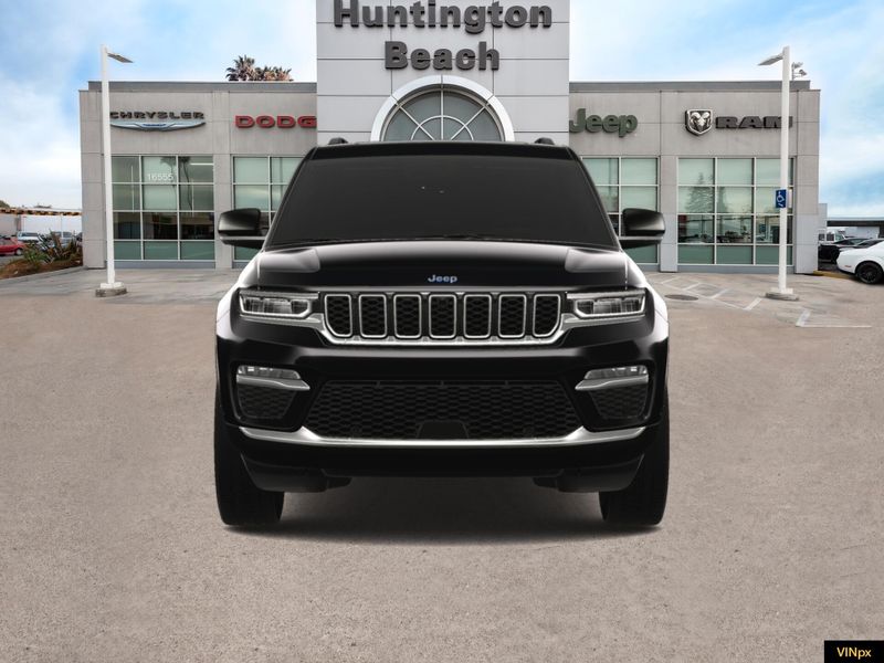 2023 Jeep Grand Cherokee 4xe Base 4x4 in a Diamond Black Crystal Pearl Coat exterior color and Global Blackinterior. BEACH BLVD OF CARS beachblvdofcars.com 