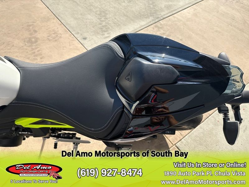 2024 Triumph STREET TRIPLE MOTO2 EDITION  in a CRYSTAL WHITE METALLIC exterior color. Del Amo Motorsports of South Bay (619) 547-1937 delamomotorsports.com 