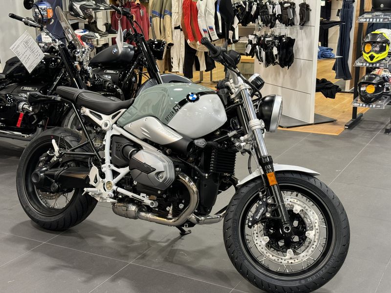 2023 BMW R nineT Pure in a OPTION 719 UNDERGROUND / LIGHT WHITE exterior color. Cross Country Cycle 201-288-0900 crosscountrycycle.net 