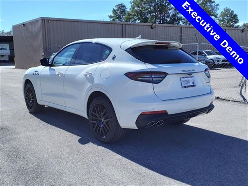 2024 Maserati Levante Modena in a White exterior color and Black/Redinterior. Northside Imports Houston 281-475-4549 northsideimportshouston.com 