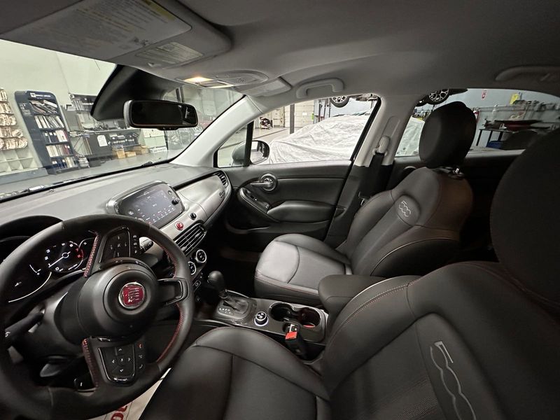 2023 Fiat 500x Sport Awd in a Grigio Moda (Graphite Gray Metallic) exterior color. Schmelz Countryside Alfa Romeo and Fiat (651) 968-0556 schmelzfiat.com 