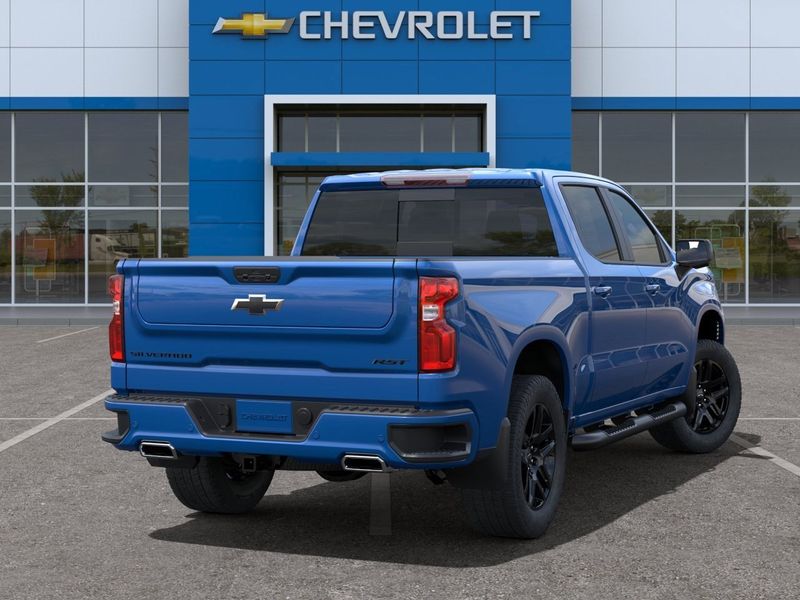 2024 Chevrolet Silverado 1500 RST in a Glacier Blue Metallic exterior color and Jet Blackinterior. BEACH BLVD OF CARS beachblvdofcars.com 