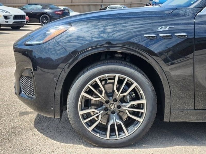 2023 Maserati Grecale GT in a Black exterior color and Greige/Greigeinterior. Northside Imports Houston 281-475-4549 northsideimportshouston.com 