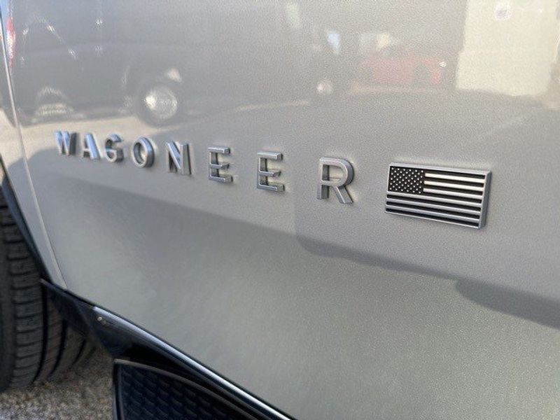 2024 Wagoneer 4X2 in a Silver-Zynith exterior color. Randall Dodge Chrysler Jeep 877-790-6380 randalldodgechryslerjeep.com 
