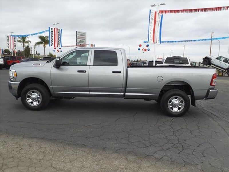 2024 RAM 2500 Tradesman in a Billet Silver Metallic Clear Coat exterior color and Blackinterior. Perris Valley Auto Center 951-657-6100 perrisvalleyautocenter.com 