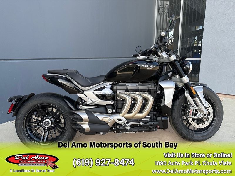 2024 Triumph ROCKET 3 R  in a SAPPHIRE BLACK exterior color. Del Amo Motorsports of South Bay (619) 547-1937 delamomotorsports.com 