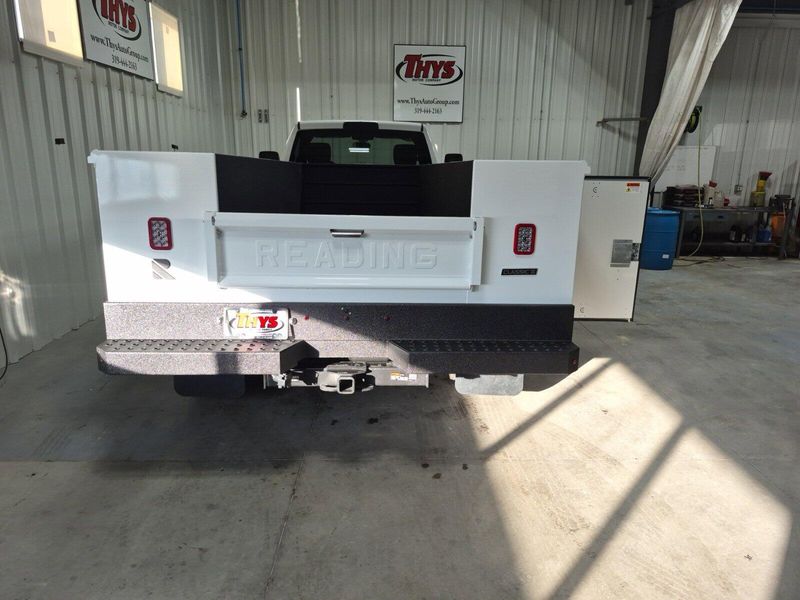 2024 RAM 5500 Chassis Cab Tradesman in a Bright White Clear Coat exterior color and Diesel Gray/Blackinterior. Thys Motor Company 319-318-6640 pixelmotiondemo.com 