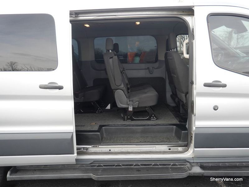 2018 Ford Transit-350 XLT in a Ingot Silver Metallic exterior color and Charcoalinterior. Paul Sherry Chrysler Dodge Jeep RAM (937) 749-7061 sherrychrysler.net 