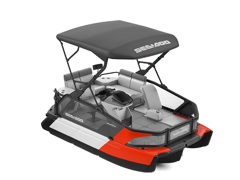2024 Seadoo PB SWT 19 170 CAT RD  in a Lava Red exterior color. New England Powersports 978 338-8990 pixelmotiondemo.com 