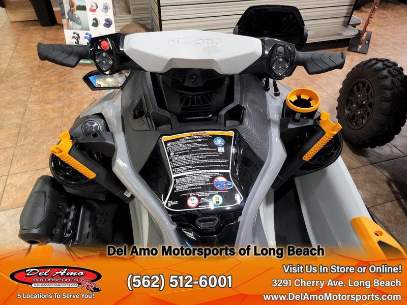 2024 Sea-Doo 19RG  in a SHARK GREY / ORANGE CRUSH exterior color. Del Amo Motorsports of Long Beach (562) 362-3160 delamomotorsports.com 