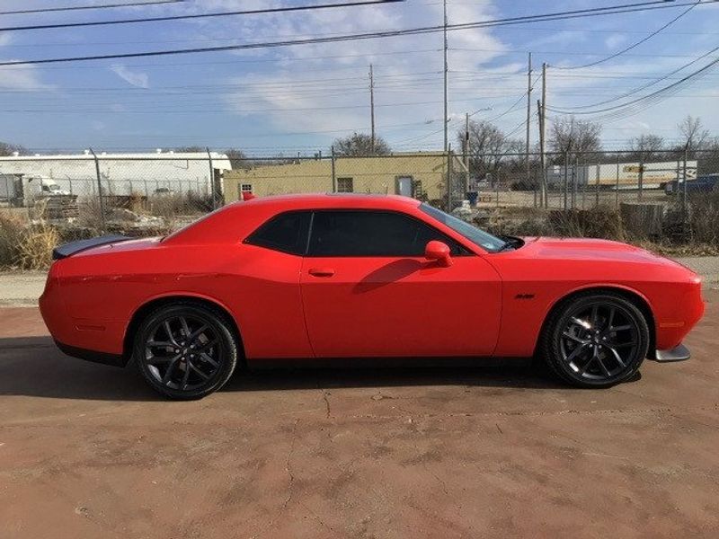 2023 Dodge Challenger R/T in a TorRed exterior color. Matthews Chrysler Dodge Jeep Ram 918-276-8729 cyclespecialties.com 