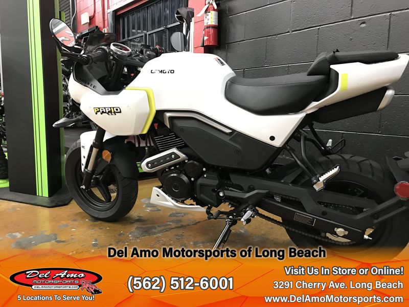 2024 CFMOTO CF125-8US  in a NEBULA WHITE exterior color. Del Amo Motorsports of Long Beach (562) 362-3160 delamomotorsports.com 