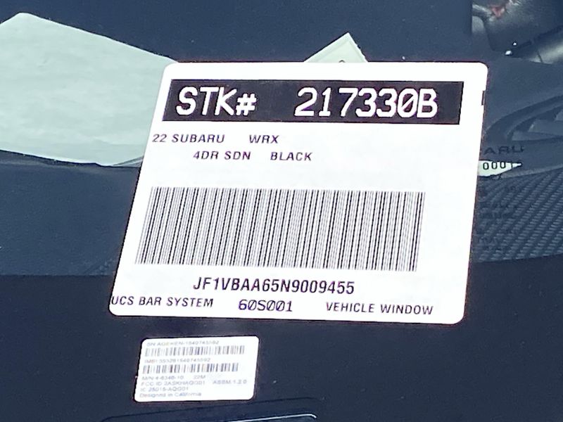 2022 Subaru WRX BaseImage 8
