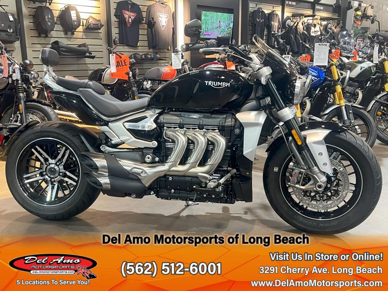 2024 Triumph ROCKET 3 GT  in a SAPPHIRE BLACK exterior color. Del Amo Motorsports of Long Beach (562) 362-3160 delamomotorsports.com 