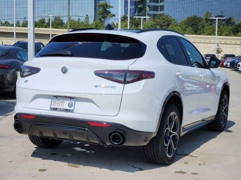 2024 Alfa Romeo Stelvio Veloce Awd in a Alfa White exterior color and Blackinterior. Northside Alfa Romeo of Houston 281-475-4549 alfaromeousaofnorthhouston.com 