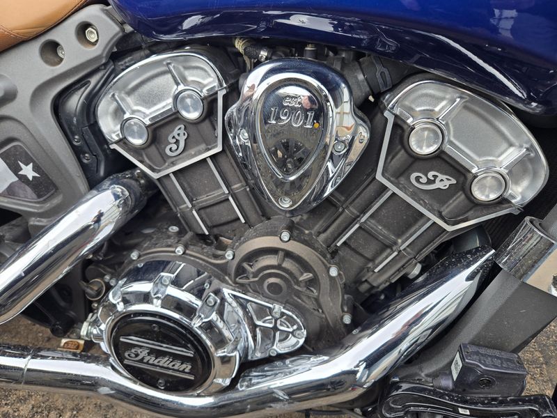 USED 2020 INDIAN MOTORCYCLE SCOUT DEEPWATER METALLIC WABS 49ST BASE Image 5