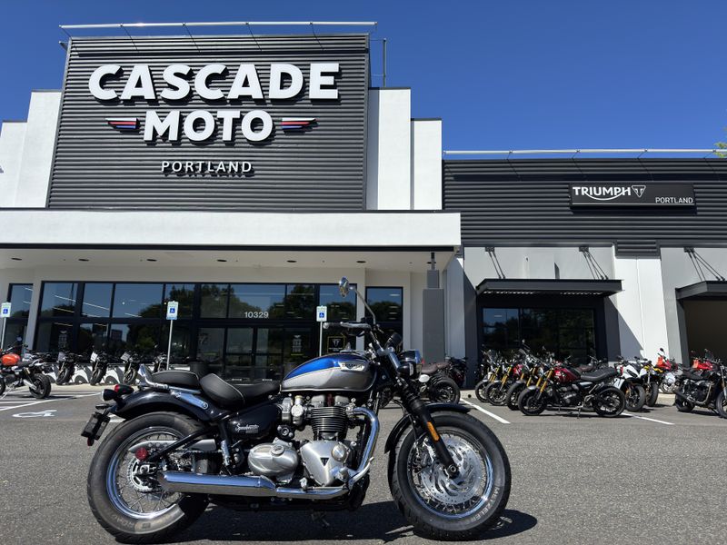 2025 Triumph Bonneville Speedmaster - PACIFIC BLUE - SILVER ICE 