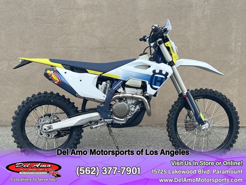 2024 HUSQVARNA FE 350S  in a WHITE exterior color. Del Amo Motorsports of Los Angeles (562) 262-9181 delamomotorsports.com 