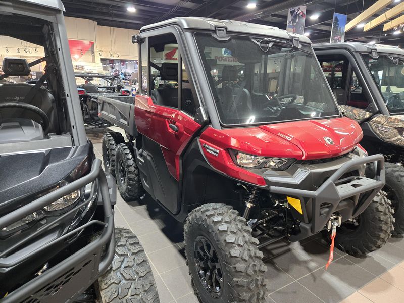 New 2025 Can-Am DEFENDER 6X6 LIMITED CAB HD10 FIERY RED Image 3