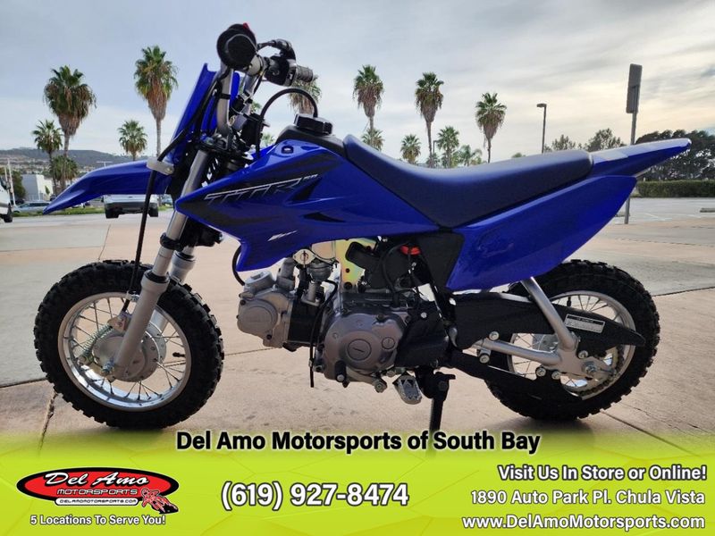 2023 Yamaha TTR50EPC  in a TEAM YAMAHA BLUE exterior color. Del Amo Motorsports of South Bay (619) 547-1937 delamomotorsports.com 