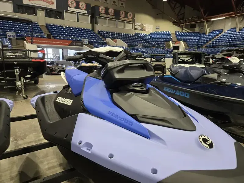 2025 SEADOO SPARK FOR 3 CONVENIENCE PACKAGE WITH SOUND SYSTEM DAZZLING BLUE AND VAPOR BLUE Image 4